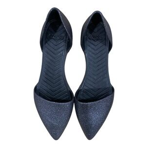 Native Shoes Glitter Pointed Toe D Orsay Flats Women's Sparkle Shoes